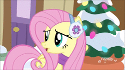 Size: 1280x720 | Tagged: safe, banned from derpibooru, deleted from derpibooru, derpibooru import, screencap, fluttershy, rainbow dash, best gift ever, adorable face, animated, clothes, cute, shyabetes, snow, too dumb to live, webm, winter outfit