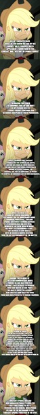 Size: 494x5026 | Tagged: safe, banned from derpibooru, deleted from derpibooru, derpibooru import, edit, edited screencap, screencap, applejack, braeburn, pinkie pie, sci-twi, sunset shimmer, twilight sparkle, human, diy with applejack, equestria girls, spoiler:eqg series (season 2), alternate universe, angry, change the channel, channel awesome, comic, daydream shimmer, doug walker, equestria girls: better together, history of power rangers, iron liz, linkara, longbox of the damned, mike michaud, nostalgia critic, not so awesome, obscurus lupa, power ponies, red lobster, screencap comic, suburban knights, to boldly flee