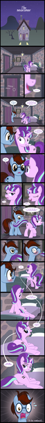 Size: 1063x9765 | Tagged: explicit, artist:culu-bluebeaver, banned from derpibooru, deleted from derpibooru, derpibooru import, starlight glimmer, oc, oc:bluehooves, earth pony, pony, unicorn, comic:the newcomer, anus, bed, bedroom, bedroom eyes, blood, blushing, canon x oc, comic, dialogue, equal cutie mark, equal town, female, flirting, glasses, glimmooves, house, lidded eyes, looking back, looking over shoulder, male, mare, night, nosebleed, nudity, open mouth, our town, pillow, presenting, s5 starlight, show accurate, stallion, stars, straight, sweat, tail aside, tail seduce, vulva