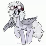 Size: 2500x2500 | Tagged: safe, artist:kiruart, banned from derpibooru, deleted from derpibooru, derpibooru import, oc, unofficial characters only, pegasus, pony, goggles, solo