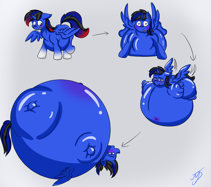 Size: 2280x2020 | Tagged: questionable, artist:buttercream pony, banned from derpibooru, deleted from derpibooru, derpibooru import, oc, oc:vani, pony, belly, big, bloated, blue, blueberry, blueberry inflation, food, inflation, male, vaniberry