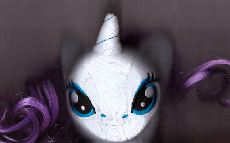 Size: 4919x3055 | Tagged: safe, artist:c00lguy, banned from derpibooru, deleted from derpibooru, derpibooru import, rarity, pony, unicorn, absurd resolution, face, female, looking at you, looking into your soul, mare, plushie, scanned