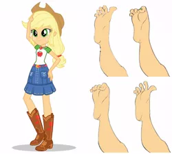 Size: 1000x900 | Tagged: suggestive, artist:jacobbellwood1992, banned from derpibooru, deleted from derpibooru, derpibooru import, applejack, equestria girls, ariel, feet, fetish, foot fetish, foot focus, the little mermaid