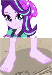 Size: 700x1000 | Tagged: safe, artist:jacobbellwood1992, banned from derpibooru, deleted from derpibooru, derpibooru import, edit, starlight glimmer, equestria girls, equestria girls series, friendship math, barefoot, feet, legs, pictures of legs