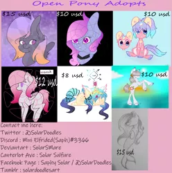 Size: 2024x2038 | Tagged: safe, artist:solardoodles, derpibooru import, oc, earth pony, pegasus, pony, seapony (g4), unicorn, digital art, open adopt, sketch, vector