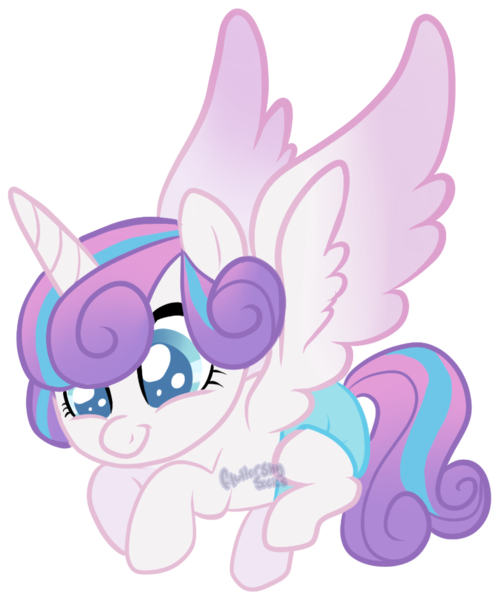 Size: 783x941 | Tagged: safe, artist:axolotlshy, banned from derpibooru, deleted from derpibooru, derpibooru import, princess flurry heart, alicorn, pony, baby, baby pony, colored pupils, cute, dawwww, diaper, female, filly, flurrybetes, simple background, smiling, solo, spread wings, transparent background, weapons-grade cute, wings