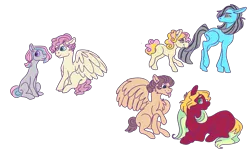 Size: 4388x2677 | Tagged: safe, artist:grateful-dead-raised, banned from derpibooru, deleted from derpibooru, derpibooru import, oc, unofficial characters only, hybrid, pegasus, pony, zony, biting, chest fluff, crack ship offspring, female, filly, magical lesbian spawn, mare, offspring, parent:applejack, parent:big macintosh, parent:braeburn, parent:coloratura, parent:fancypants, parent:fluttershy, parent:lotus blossom, parent:marble pie, parent:nurse redheart, parent:rarity, parent:sweetie belle, parent:zecora, parents:braebelle, parents:fancyshy, parents:locora, parents:raramac, parents:rarijack, parents:redmarble, simple background, tail bite, tongue out, transparent background, wings