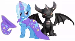 Size: 991x542 | Tagged: safe, artist:jairex1997, artist:the smiling pony, banned from derpibooru, deleted from derpibooru, derpibooru import, edit, trixie, crossover, dark spyro, skylanders, spyro the dragon