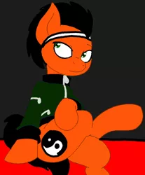 Size: 618x746 | Tagged: safe, artist:joey darkmeat, artist:sebtheartist, banned from derpibooru, deleted from derpibooru, derpibooru import, edit, oc, oc:lekonar, pegasus, art theft, clothes, jacket