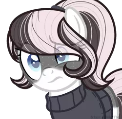 Size: 638x625 | Tagged: safe, artist:starchildtm, banned from derpibooru, deleted from derpibooru, derpibooru import, oc, oc:sammie beare, earth pony, pony, base used, eye clipping through hair, freckles, simple background, transparent background