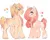 Size: 2000x1600 | Tagged: safe, artist:dingobreath, banned from derpibooru, deleted from derpibooru, derpibooru import, oc, oc:strawberry, oc:sunny, earth pony, pony, brother and sister, colt, female, filly, height difference, image, magical lesbian spawn, male, offspring, parent:applejack, parent:fluttershy, parents:appleshy, png, reference, siblings, smiling, twins