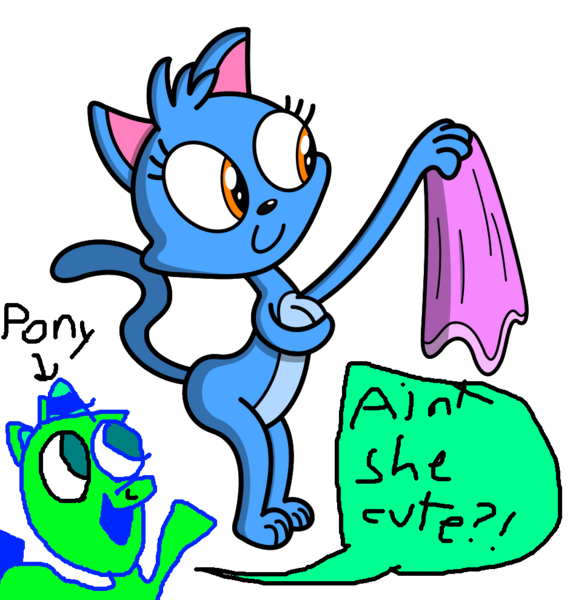 Size: 940x990 | Tagged: suggestive, artist:freepi, banned from derpibooru, deleted from derpibooru, derpibooru import, oc, anthro, cat, pony, 1000 hours in ms paint, barely pony related, keysee, obligatory pony, simple background, speech bubble, transparent background