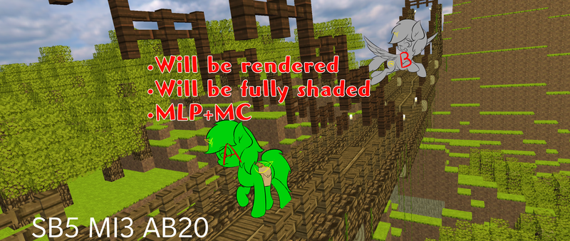 Size: 2560x1080 | Tagged: safe, artist:jerryenderby, banned from derpibooru, deleted from derpibooru, derpibooru import, oc, pegasus, pony, advertisement, commission, minecraft, your character here