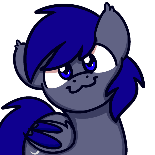 Size: 1000x1000 | Tagged: safe, alternate version, banned from derpibooru, deleted from derpibooru, derpibooru import, oc, oc:stelkhavolk, unofficial characters only, bat pony, pony, :3, bat pony oc, bat wings, blue eyes, looking at you, male, simple background, solo, stallion, sugar morning's smiling ponies, transparent background, wings