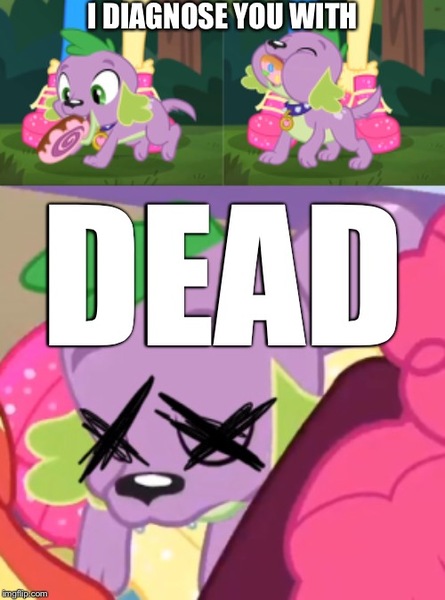 Size: 500x674 | Tagged: safe, banned from derpibooru, deleted from derpibooru, derpibooru import, screencap, pinkie pie, spike, sunset shimmer, dog, equestria girls, equestria girls series, spoiler:eqg series (season 2), dead, dead eyes, death, diagnosis, grim, overdose, sugar crash, sugar rush, wake up!: pinkie pie, x eyes