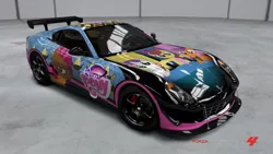 Size: 900x506 | Tagged: safe, banned from derpibooru, deleted from derpibooru, derpibooru import, apple bloom, babs seed, scootaloo, sweetie belle, car, cutie mark crusaders, forza motorsport