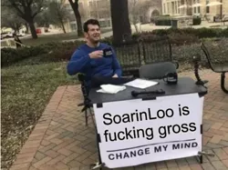 Size: 490x366 | Tagged: safe, banned from derpibooru, deleted from derpibooru, derpibooru import, scootaloo, soarin', change my mind, female, male, meme, opinion, shipping, soarinloo, straight