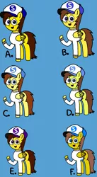 Size: 1117x2037 | Tagged: safe, artist:sebtheartist, banned from derpibooru, deleted from derpibooru, derpibooru import, oc, oc:ponyseb, pegasus, pony, artflow, blue background, clothes, digital art, letter, missing cutie mark, simple background, snapback, sweater