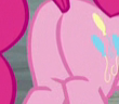 Size: 110x96 | Tagged: safe, banned from derpibooru, deleted from derpibooru, derpibooru import, screencap, pinkie pie, the last laugh, balloonbutt, butt, butt only, close-up, cropped, picture for breezies, plot, solo