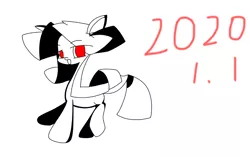 Size: 1008x632 | Tagged: safe, artist:cz, banned from derpibooru, deleted from derpibooru, derpibooru import, pony, looking at you, monochrome, red, red eyes, simple background, solo, white background