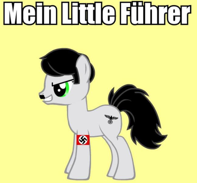 Size: 942x874 | Tagged: safe, banned from derpibooru, deleted from derpibooru, derpibooru import, ponified, pony, pony creator, adolf hitler, nazi, swastika