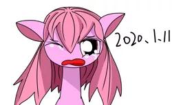Size: 1057x648 | Tagged: safe, artist:cz, banned from derpibooru, deleted from derpibooru, derpibooru import, oc, unofficial characters only, earth pony, pony, bust, crying, female, mare, pink, simple background, white background