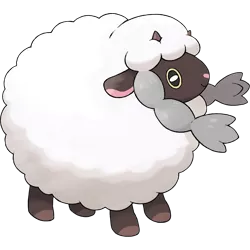 Size: 1280x1280 | Tagged: safe, banned from derpibooru, deleted from derpibooru, derpibooru import, sheep, wooloo, barely pony related, definitely yak related, pokémon, yak related, yona's cousin, yona's cousin from another world