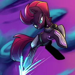 Size: 1000x1000 | Tagged: safe, artist:shibaroll, banned from derpibooru, deleted from derpibooru, derpibooru import, edit, tempest shadow, cropped, fortnite, solo