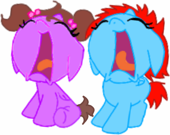 Size: 576x457 | Tagged: safe, artist:kittythenerd, banned from derpibooru, deleted from derpibooru, derpibooru import, oc, unofficial characters only, alicorn, pony, alicorn oc, baby, baby pony, crying, duo, eyes closed, horn, open mouth, simple background, sitting, underhoof, white background, wings