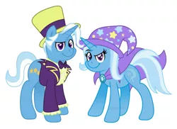 Size: 640x465 | Tagged: source needed, useless source url, safe, artist:stephanoodle, banned from derpibooru, deleted from derpibooru, derpibooru import, jack pot, trixie, father and child, father and daughter, female, male