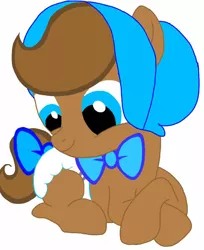 Size: 704x864 | Tagged: safe, artist:kittythenerd, banned from derpibooru, deleted from derpibooru, derpibooru import, ponified, earth pony, pony, colt, diaper, horton hears a who, male, prone, simple background, smiling, solo, white background, younger