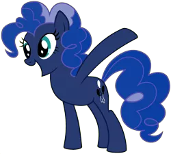 Size: 1920x1729 | Tagged: safe, artist:kysss90, banned from derpibooru, deleted from derpibooru, derpibooru import, edit, vector edit, pinkie pie, princess luna, ponyar fusion, fusion, recolor, simple background, solo, transparent background, vector