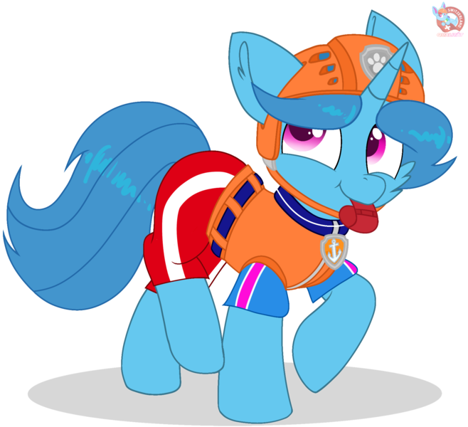 Size: 1755x1600 | Tagged: safe, artist:rainbow eevee, banned from derpibooru, deleted from derpibooru, derpibooru import, spring rain, pony, unicorn, series:sprglitemplight life jacket days, series:springshadowdrops life jacket days, clothes, cute, excited, female, lifeguard, lifeguard spring rain, looking at you, mouth hold, paw patrol, pink eyes, simple background, smiling, smiling at you, solo, transparent background, vector, whistle, whistle necklace, zuma, zuma (paw patrol)