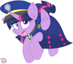 Size: 1850x1628 | Tagged: safe, artist:rainbow eevee, banned from derpibooru, deleted from derpibooru, derpibooru import, twilight sparkle, twilight sparkle (alicorn), alicorn, pony, series:sprglitemplight life jacket days, series:springshadowdrops life jacket days, adorkable, chase, chase (paw patrol), clothes, crossover, cute, cutie mark, dork, equestria girls outfit, excited, female, jumping, looking at you, paw patrol, purple eyes, simple background, smiling, smiling at you, solo, transparent background, vector