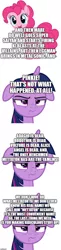 Size: 500x2041 | Tagged: artist needed, safe, artist:sollace, banned from derpibooru, deleted from derpibooru, derpibooru import, edit, edited screencap, editor:lord you know who, screencap, mare do well, pinkie pie, twilight sparkle, alicorn, atop the fourth wall, bendy and the ink machine, comic, doctor eggman, dragon ball z, fanfic art, floppy ears, implied adagio dazzle, ki blast, linkara, marvel cinematic universe, metal sonic, screencap comic, sonic movie 2020, sonic the hedgehog (series), super saiyan, twilight sparkle (alicorn), vulture (marvel)