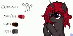 Size: 4098x2055 | Tagged: safe, artist:drawalaverr, banned from derpibooru, deleted from derpibooru, derpibooru import, oc, pony, unicorn, clapping, commission, cutie mark, glasses, reference, reference sheet, smiling, solo