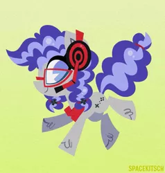 Size: 873x916 | Tagged: safe, artist:spacekitsch, banned from derpibooru, deleted from derpibooru, derpibooru import, oc, oc:cinnabyte, unofficial characters only, pony, adorkable, bandana, commission, cute, dork, gaming headset, glasses, headphones, headset, your character here