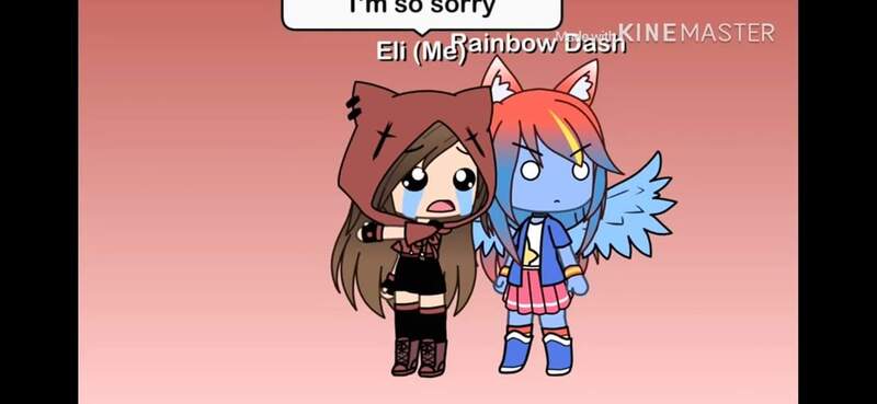 Size: 1386x640 | Tagged: safe, banned from derpibooru, deleted from derpibooru, derpibooru import, rainbow dash, equestria girls, barely pony related, gacha life, wat, wtf