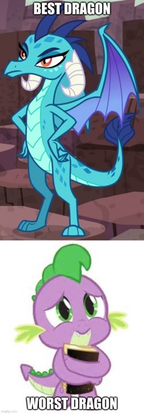 Size: 500x1430 | Tagged: safe, banned from derpibooru, deleted from derpibooru, derpibooru import, edit, edited screencap, screencap, princess ember, spike, dragon, gauntlet of fire, abuse, best dragon, drama bait, frown, holding book, sad, spikeabuse, truth