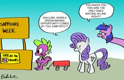 Size: 900x583 | Tagged: safe, artist:bakertoons, banned from derpibooru, deleted from derpibooru, derpibooru import, rarity, spike, twilight sparkle, comic