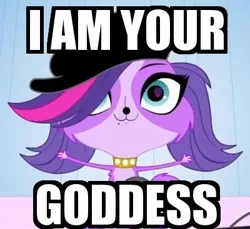Size: 400x367 | Tagged: safe, artist:martinmouguelar, banned from derpibooru, deleted from derpibooru, derpibooru import, barely pony related, caption, image macro, littlest pet shop, text, voice actor joke, zoe trent