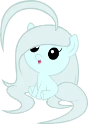 Size: 411x579 | Tagged: safe, artist:sarahmfighter, artist:softfang, banned from derpibooru, deleted from derpibooru, derpibooru import, oc, oc:psionic frost, earth pony, pony, baby, baby pony, blank flank, image, male, png, sitting