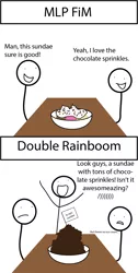 Size: 1010x2005 | Tagged: safe, banned from derpibooru, deleted from derpibooru, derpibooru import, double rainboom, analogy, barely pony related, comic, double rainboom drama, drama, meta