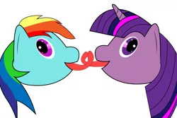 Size: 1500x1000 | Tagged: suggestive, artist:midnight groove, banned from derpibooru, deleted from derpibooru, derpibooru import, rainbow dash, twilight sparkle, april fool's, female, kissing, lesbian, shipping, twidash