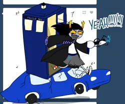 Size: 825x683 | Tagged: safe, artist:lux-tempestas, banned from derpibooru, deleted from derpibooru, derpibooru import, rarity, barely pony related, blue, crossover, doctor who, gals of cerulean complexion, harry potter, homestuck, portal, portal gun, portal (valve), tardis, the legend of zelda, the legend of zelda: ocarina of time, vriska serket