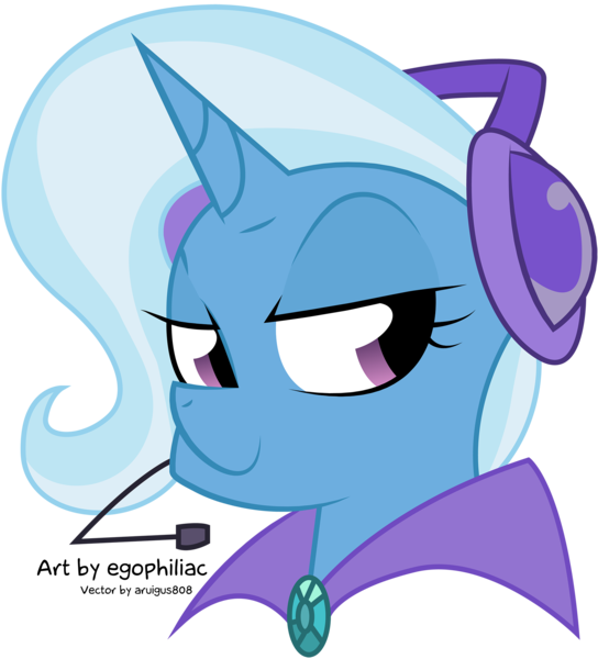 Size: 2000x2207 | Tagged: safe, artist:egophiliac, banned from derpibooru, deleted from derpibooru, derpibooru import, trixie, headset, vector