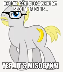 Size: 514x581 | Tagged: safe, banned from derpibooru, deleted from derpibooru, derpibooru import, ponified, pony, banana, drama bait, food, theamazingatheist