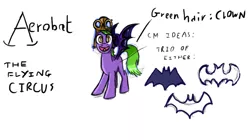 Size: 787x442 | Tagged: safe, artist:applelight limited, banned from derpibooru, deleted from derpibooru, derpibooru import, oc, unofficial characters only, bat, bat pony, pegasus, pony, fanfic, adventurer, aerobat, concept art, goggles, hat, male, pilot, solo, stallion