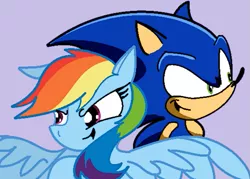 Size: 571x408 | Tagged: safe, artist:splinterstar, banned from derpibooru, deleted from derpibooru, derpibooru import, rainbow dash, crossover, image, png, sonic the hedgehog, sonic the hedgehog (series)