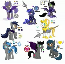 Size: 2981x2953 | Tagged: safe, artist:equestria-prevails, artist:vito, banned from derpibooru, deleted from derpibooru, derpibooru import, oc, oc:aux, oc:echo, oc:florence, oc:jasmine, oc:midnight blossom, oc:moonshine, oc:night watch, oc:speck, bat pony